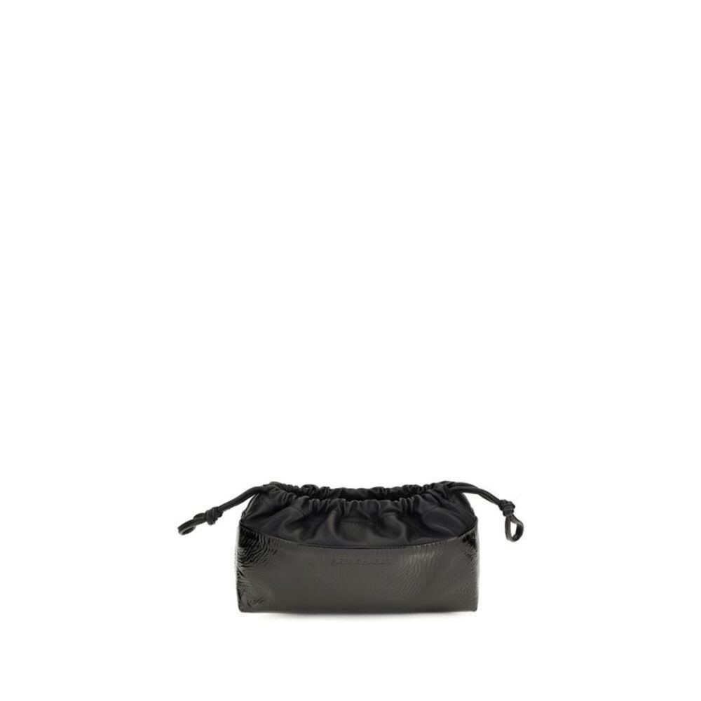 Pierre Hardy Black Calf Leather Bos Taurus Clutch Women's Bag